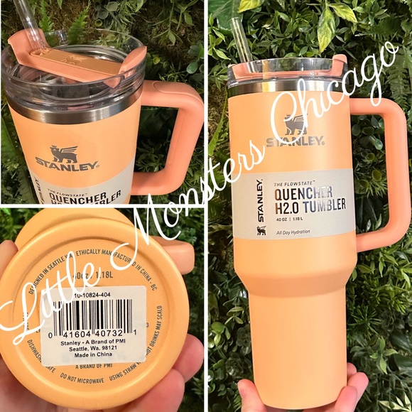 STANLEY 40 oz tumbler PINK travel quencher pink mug - Picture 3 of 8